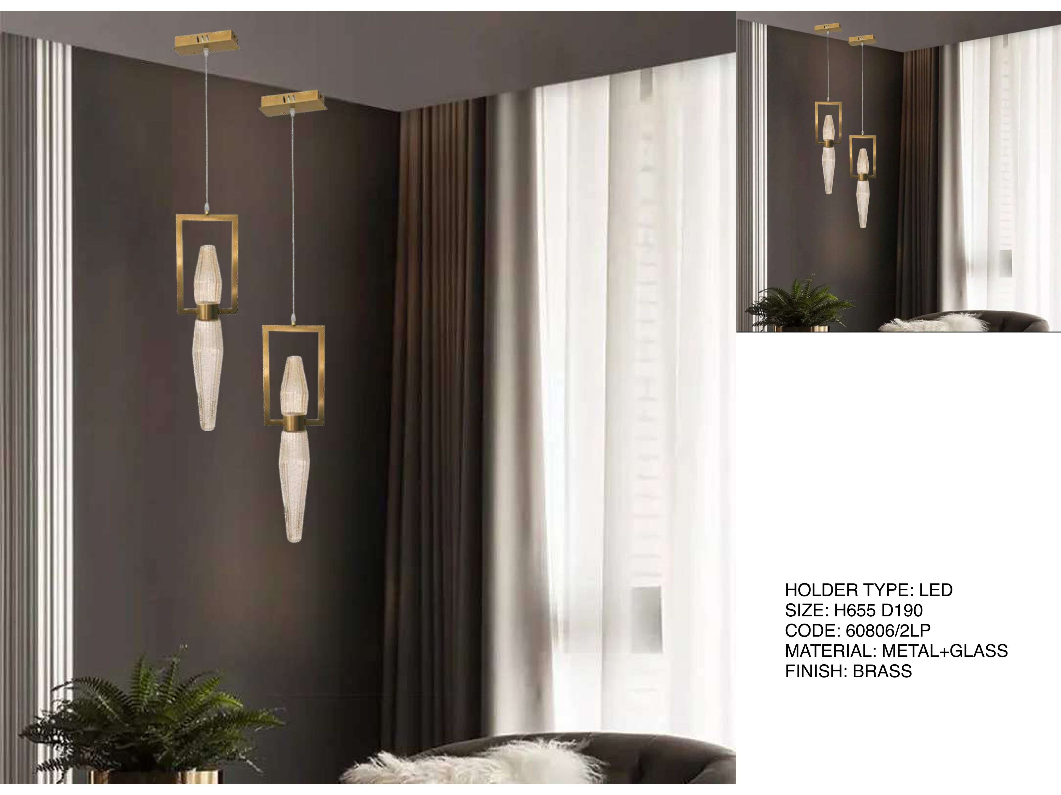 Beyond Lights - Brass Pendant Light- LCHL
